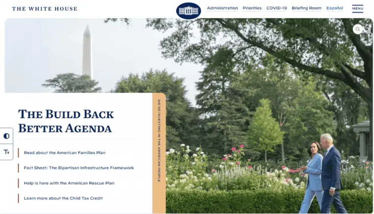 Sito WordPress: The White House