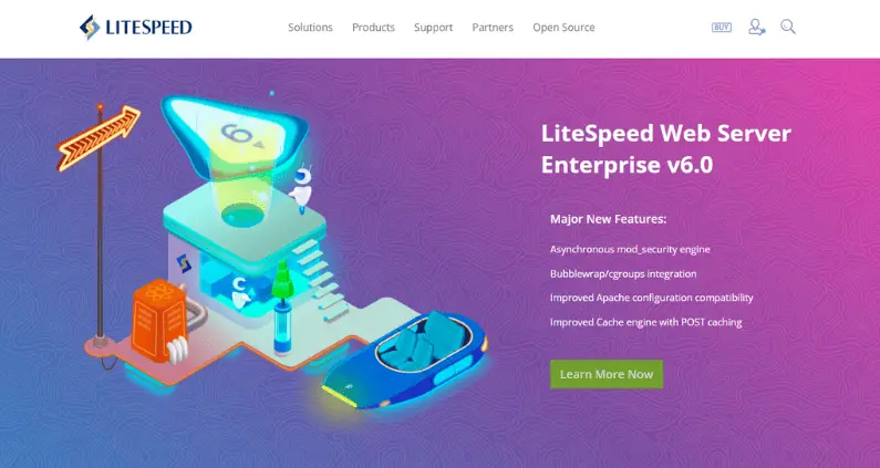 Homepage di LiteSpeed