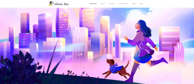 Homepage di Alice Lee