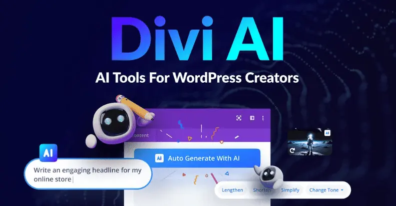 Homepage di Divi AI